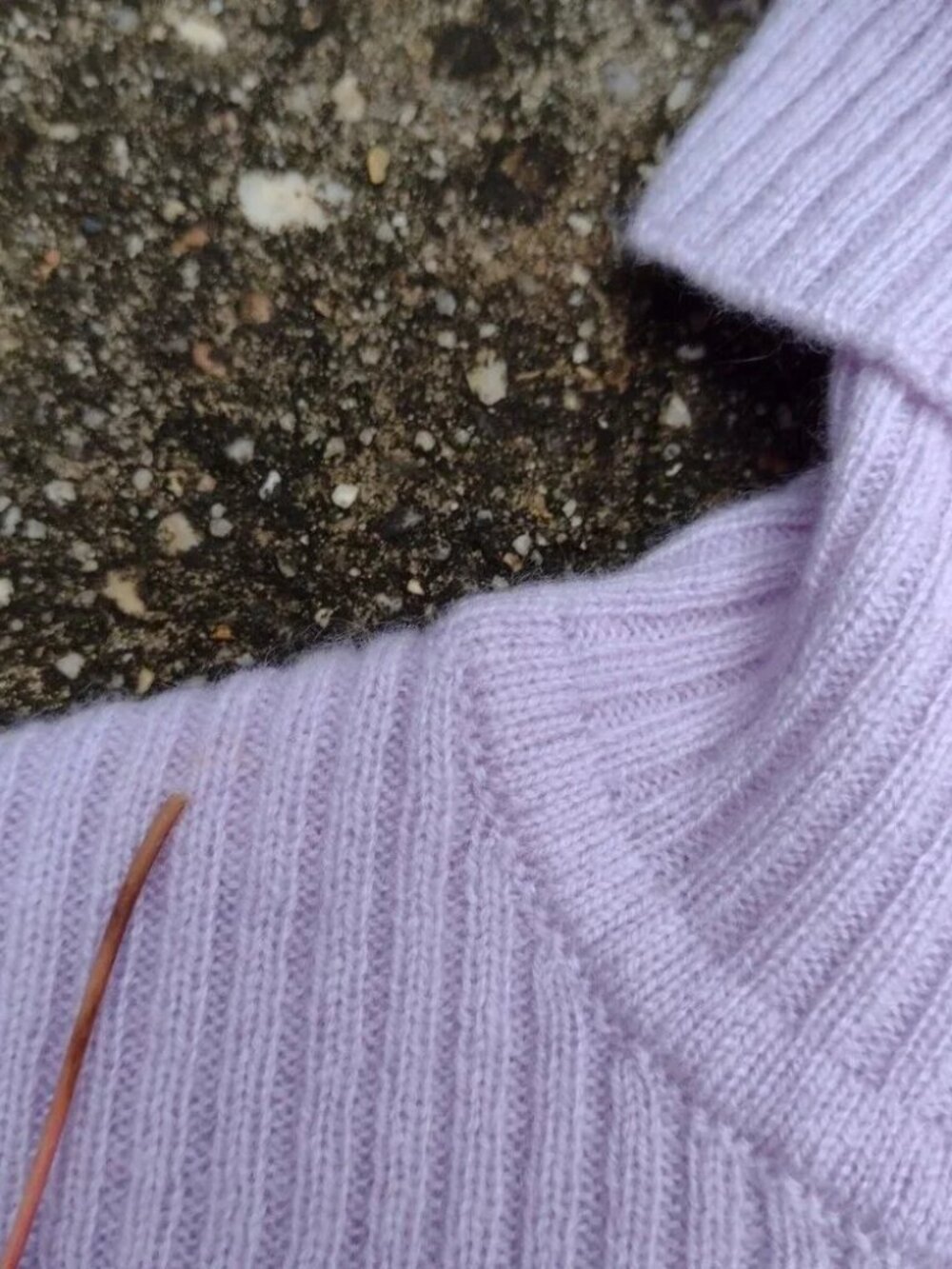 NWT Reformation Luisa Cashmere Crop Turtleneck Sweater Lilac XL - Picture 8 of 9